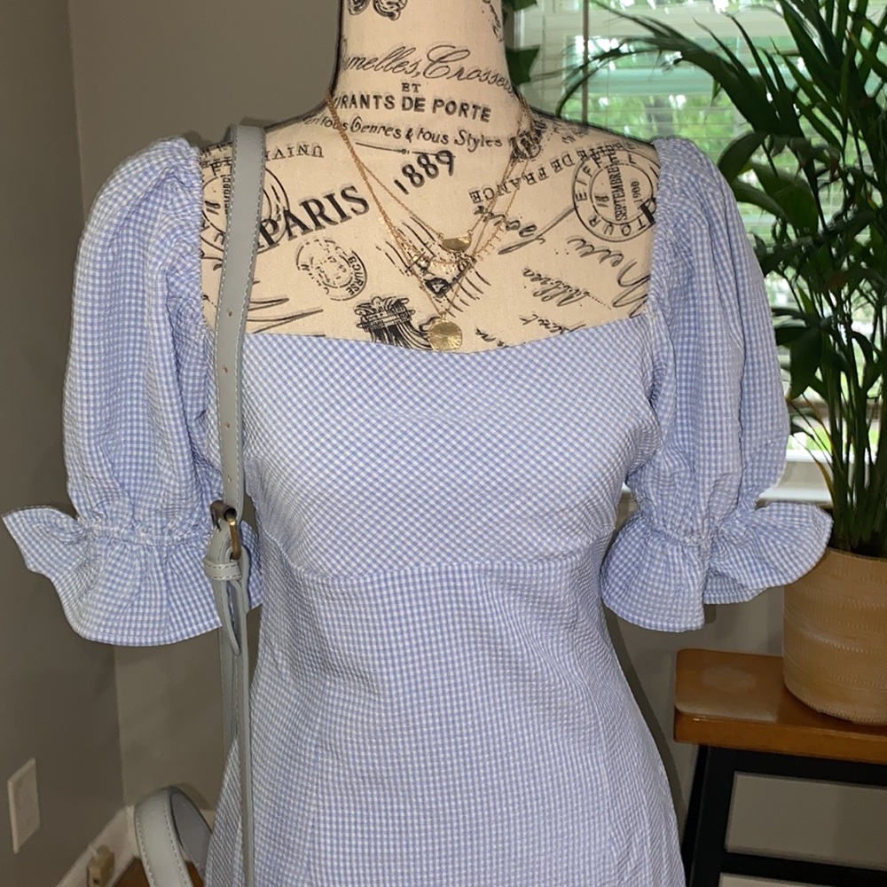 Fashion Nova Vintage Puff Sleeve Mini Dress - Picture 3 of 7